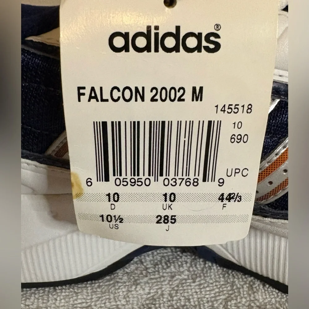 Vintage Adidas Falcon 2002 M Men’s 10.5 Deadstock Y2K Running Shoes OG 145518